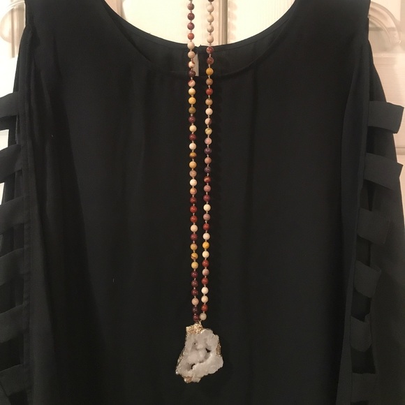 Jewelry - Druzy/gemstone necklace